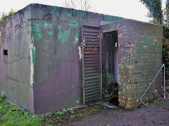 The WW2 pillbox at Midsomer Norton Station, March 2022