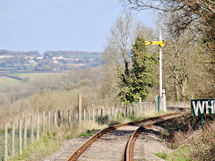 Heading back towards Midsomer Norton Station, March 2022