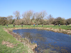 The Paulton terminus basin of the Somerset Coal Canal, March 2022
