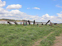 The ships graveyard at Purton, April 2018