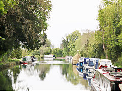 Stroudwater Canal looking East at Saul Junction, April 2024