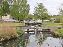 Western arm of the Stroudwater Canal at Saul Junction, April 2024