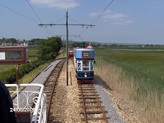 Seaton Tramway car nos 9 and 14, June 2005