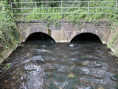 Ocean Basin railway viaduct near the the Stroudwater Canal, Stonehouse, April 2024