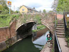 Along the Thames and Severn Canal between Capels Mill and Bowbridge, Stroud, April 2024