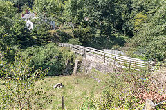 
The Great Western Ironworks dam, Soudley, August 2017