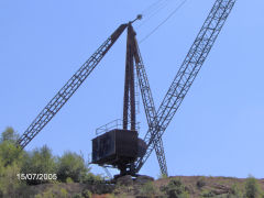 
Bixslade Quarries cranes, July 2005