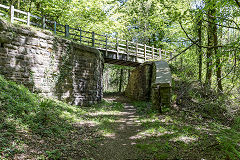 Brierley Northern bridge over the S&W Tramroad, May 2019