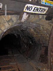 
Hopewell Colliery, the roadway junction, July 2005