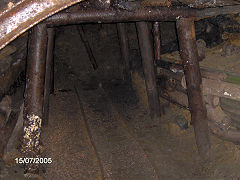 
Hopewell Colliery, the foot of the entrance adit, July 2005