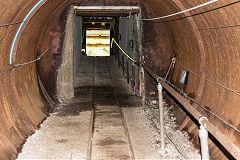 
Hopewell Colliery, halfway down inside the old boiler, May 2017