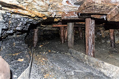 
Hopewell Colliery, the coal seam and chute, May 2017