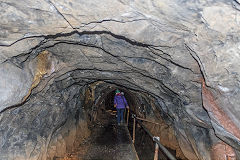 Hopewell Colliery, the roadway out, May 2017