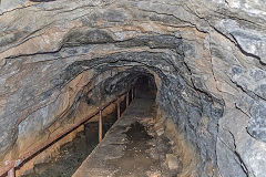 Hopewell Colliery, the roadway out, May 2017