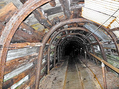 Hopewell Colliery, looking back up to the surface, © Photo courtesy of Steve Davies