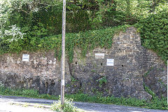 The site of Brains Iron Mine in Central Lydbrook, May 2019