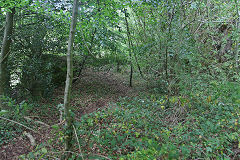 Coles Rock tramroad around the tunnel from the South, August 2020