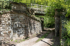 
S&WR bridge over Vicarage Lane, Lydbrook, May 2019