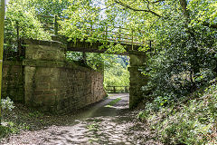 
S&WR bridge over Vicarage Lane, Lydbrook, May 2019