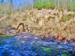 Mine Train Quarry, Bixslade, January 2022