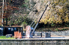 
Limpley Stoke wharf crane on the Kennet and Avon Canal, November 2018