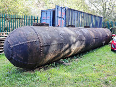 Boiler for the boiler house, Brandy Bottom, October 2024