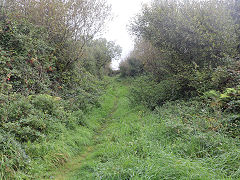 The Basset Tramway leaving South Wheal Francis, September 2023