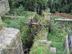 Carmears incline waterwheel, Luxulyan, October 2005