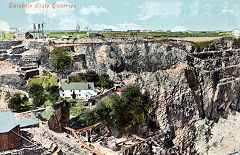 Delabole Quarry from an old postcard