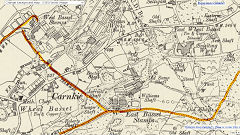 Map of Wheal Basset, c1905, © Crown Copyright reserved
