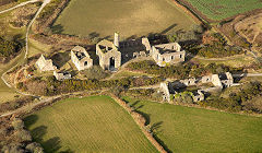 Aerial view of South Wheal Francis and Marriott's Shaft, © Photo courtesy of Steve Hartgroves