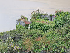 Stepper Point Quarry building, a crusher or transfer point, June 2023
