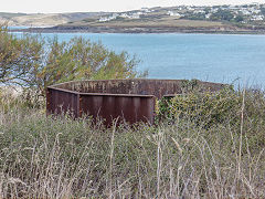 Padstow gun battery water tank, October 2014