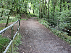 The lower tramway beyond Trevanney Dries, June 2023