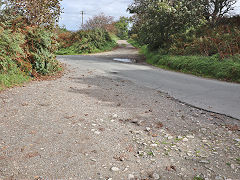 Chapel Hill level crossing on the Tresavean Line, September 2023