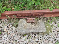 Preserved track on the Tresavean Line, September 2023