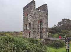 The pumping house and shaft, Wheal Uny, September 2023