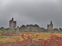 The two engine houses of Wheal Uny, September 2023