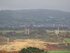 The two engine houses of Wheal Uny, September 2023