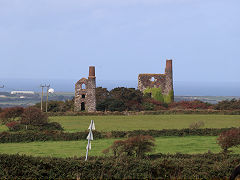 The two engine houses of Wheal Uny, September 2023