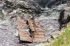 Shipwreck on Trebetherick Point, Padstow, June 2016