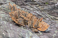 Shipwreck on Trebetherick Point, Padstow, June 2016