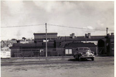 Wadebridge Station and 31856, April 1964