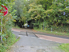 Dunmere level crossing, Wenfordbridge branch, October 2005