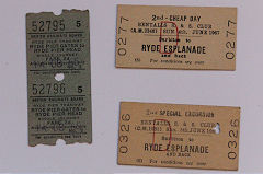 
Bentalls Excursion tickets to Ryde from Surbiton.1965 and 1967