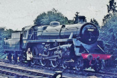 BR 75027 at the Bluebell Railway, September 1971