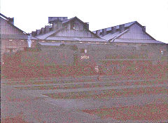 35029 'Ellerman Lines' on Nine Elms shed, January 1967