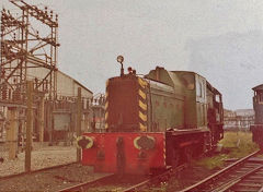 
Queenborough Rolling Mills, ex-BR class 06 D2432, 0-4-0D AB 459/60, September 1974, © Photo courtesy of John Failes