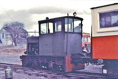 HE 4182 of 1953, The Bowaters Railway, Sittingbourne, March 1970