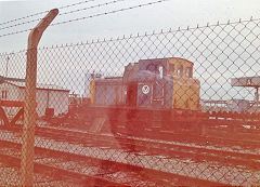 
Thames Matex tank farm, ex-BR D2953, 0-4-0D AB 395/55, c1980, © Photo courtesy of John Failes